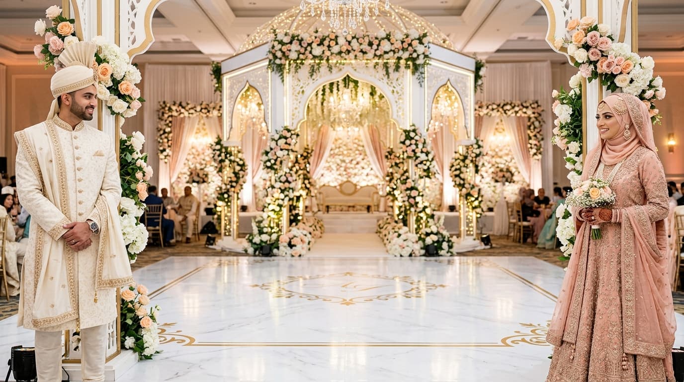 Halal Muslim Matrimony - Joyous Wedding Stage